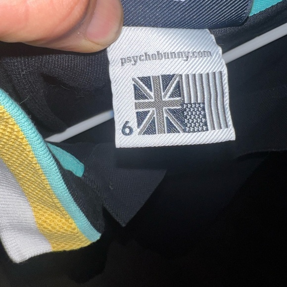 Psycho bunny polo size 6 uk. Size 2 is I believe - Picture 4 of 4
